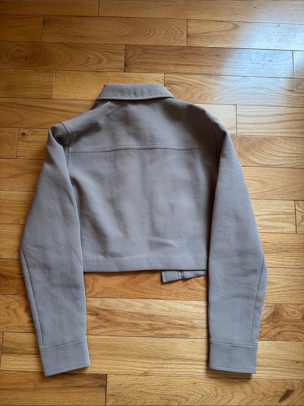 Aritzia Wilfred Little Cropped Jacket Nomad Taupe - Picture 3 of 3